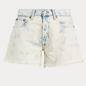 Polo By Ralph Lauren The Sprighton Boyfriend Short Denim Jean Shorts Size 25
